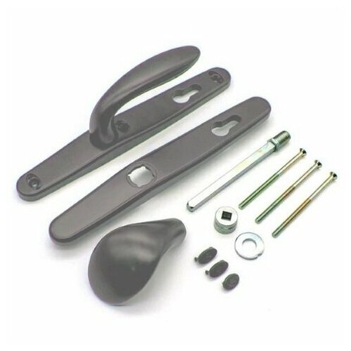 Нажимной гарнитур для ограничения доступа STUBLINA 1079.00.360 Е=85 мм антрацит (RAL 7016)