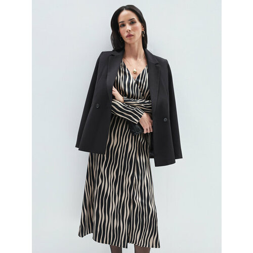 фото Платье zarina, размер xs (ru 42)/170, бежевый