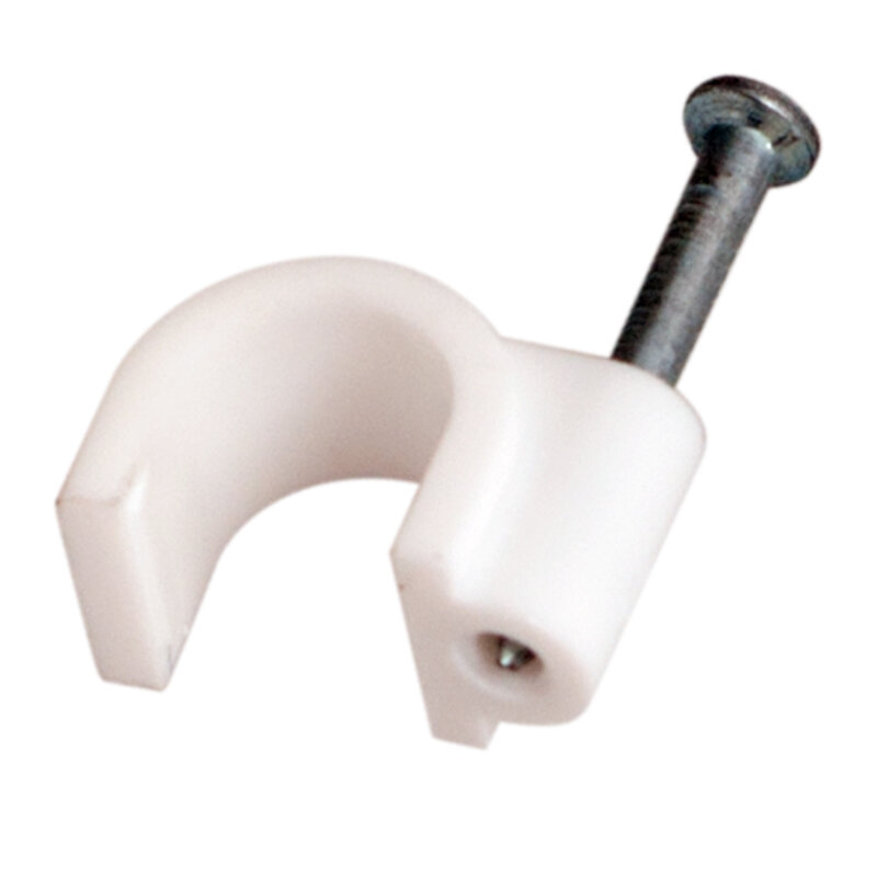 Крепеж кабеля круглый 8 мм белый (упак. 50 шт) REXANT