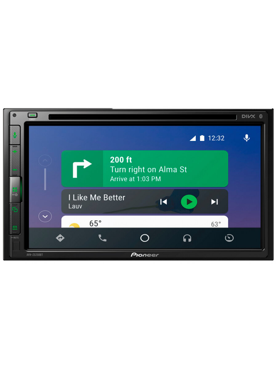 Автомагнитола CD DVD Pioneer Avh-z5250bt 2DIN 4x50Вт .