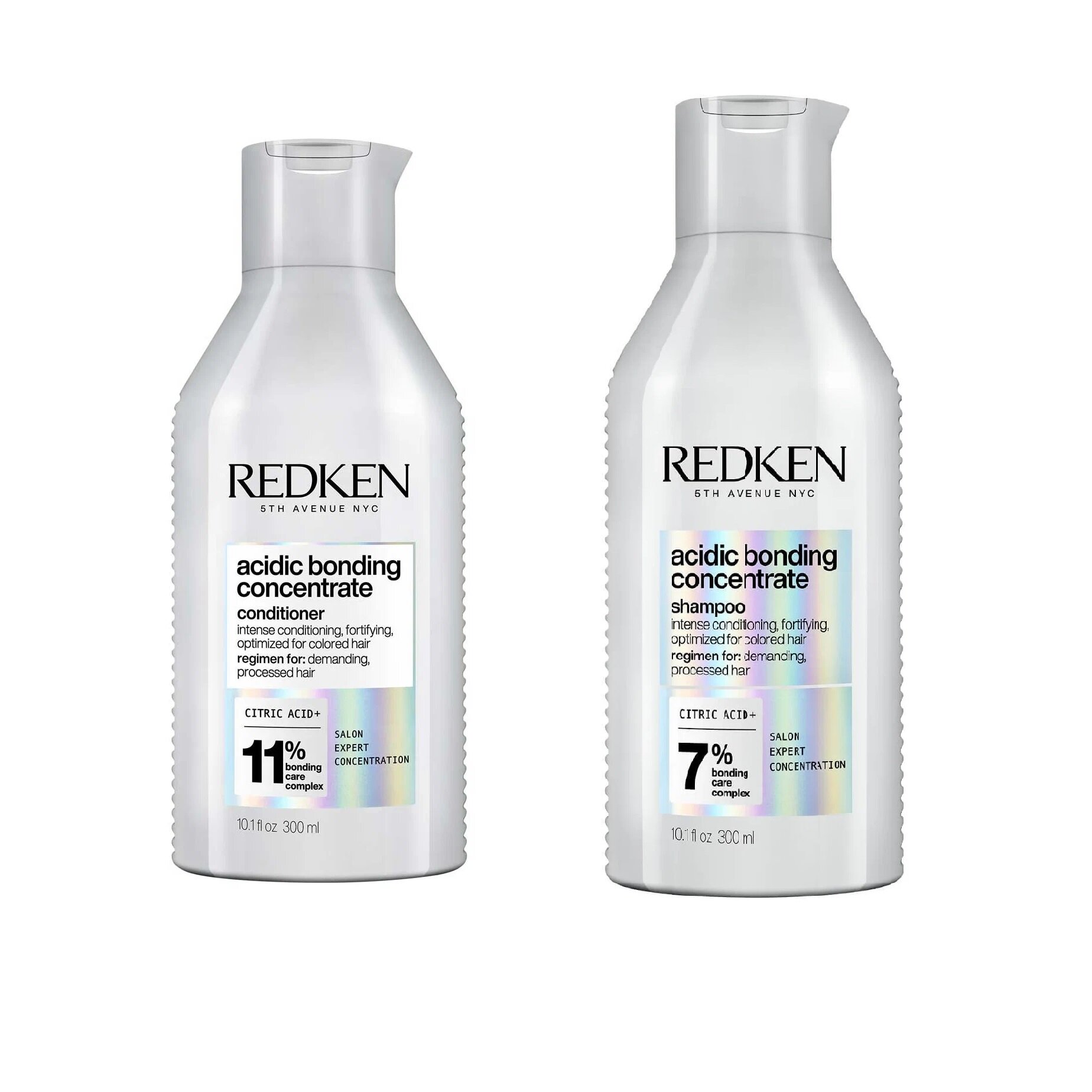 Redken Acidic Bonding Concentrate Set - Набор для увлажнения и восстановления всех типов поврежденных волос (шампунь 300 мл, кондиционер 300 мл) — фото 1