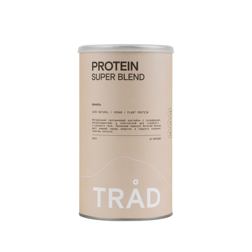 Белковый веган коктейль TRAD BODY PROTEIN POWDER ваниль белковый веган коктейль trad body protein powder малина