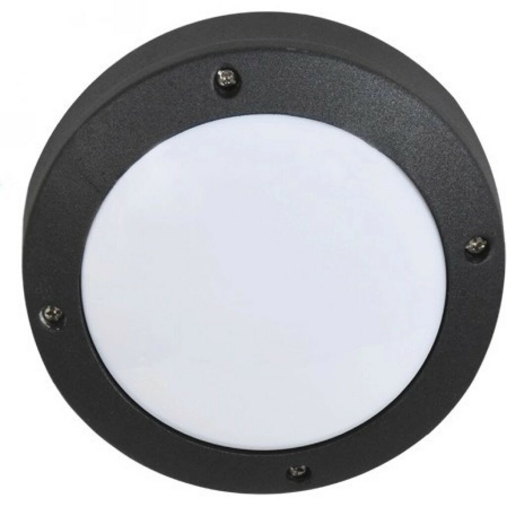 Ecola GX53 LED B4139S светильник накладной IP65 матовый Круг алюмин. 1*GX53 Черный 145x145x65