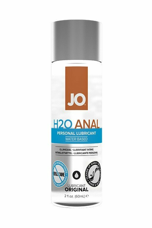 Анальный лубрикант «System JO Anal H2O» на водной основе 60 мл