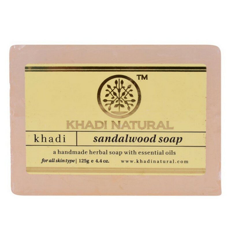 Мыло Сандаловое дерево Кхади (Sandalwood soap Khadi), 125 грамм