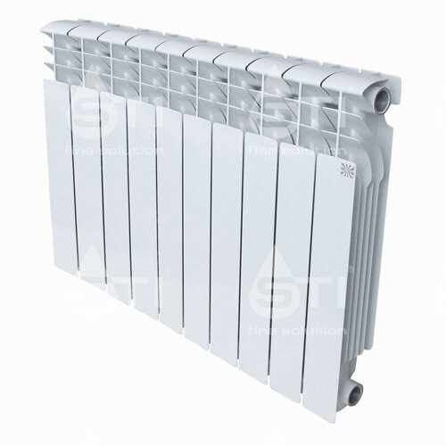 Радиатор секционный STI 500/80 - 10 секций алюминиевый