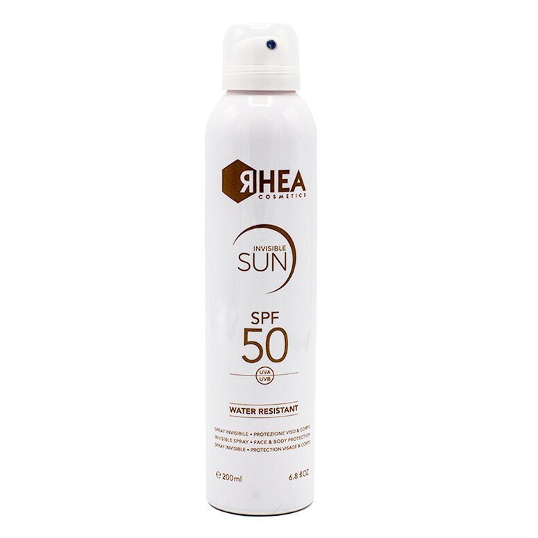 Невидимый спрей защита лица и тела SPF50 200 мл Rhea Cosmetics SPF50 Invisible Sun 200 мл