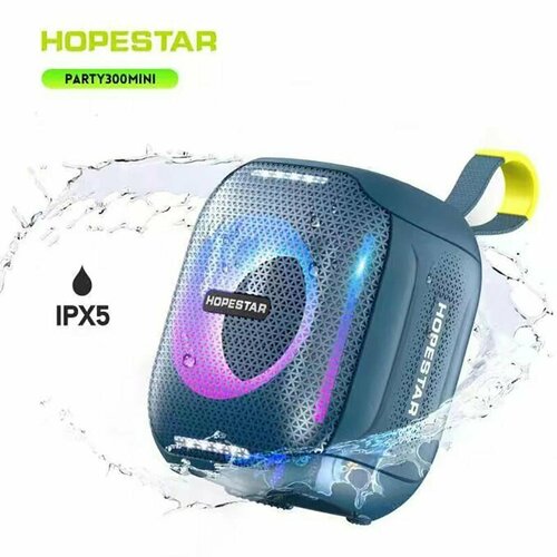 колонка беспроводная bluetooth hopestar т7 hopestar Беспроводная колонка HOPESTAR PARTY 300 MINI 5W синий