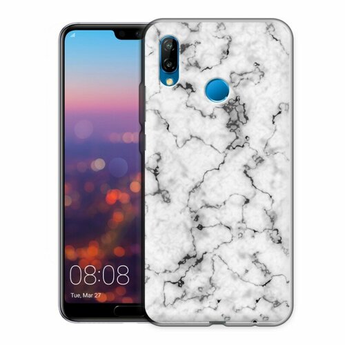 Дизайнерский силиконовый чехол для Huawei P20 Lite Мраморные тренды