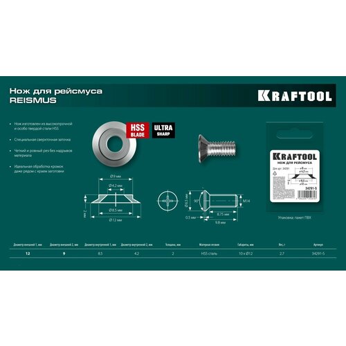 Нож для рейсмуса KRAFTOOL 584₽