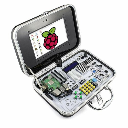 Набор для изучения Raspberry Pi - CrowPi Advanced All-in-one Elecrow cc sunfounder 4 dof robot arm kit поддержка графического визуального программирования python для raspberry pi 4b 3b 3b