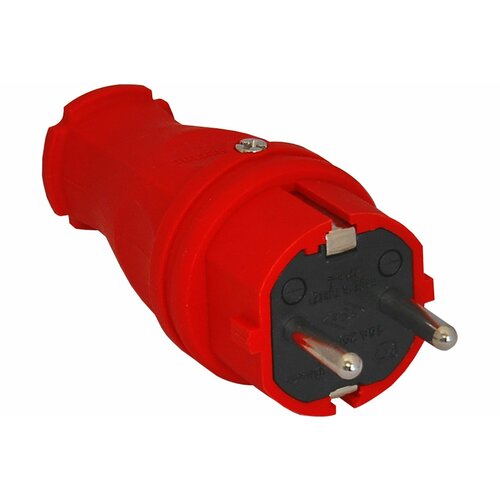 TP Electric Вилка силовая каучук прямая Красный 16A, 240В, IP44 3101-301-1600