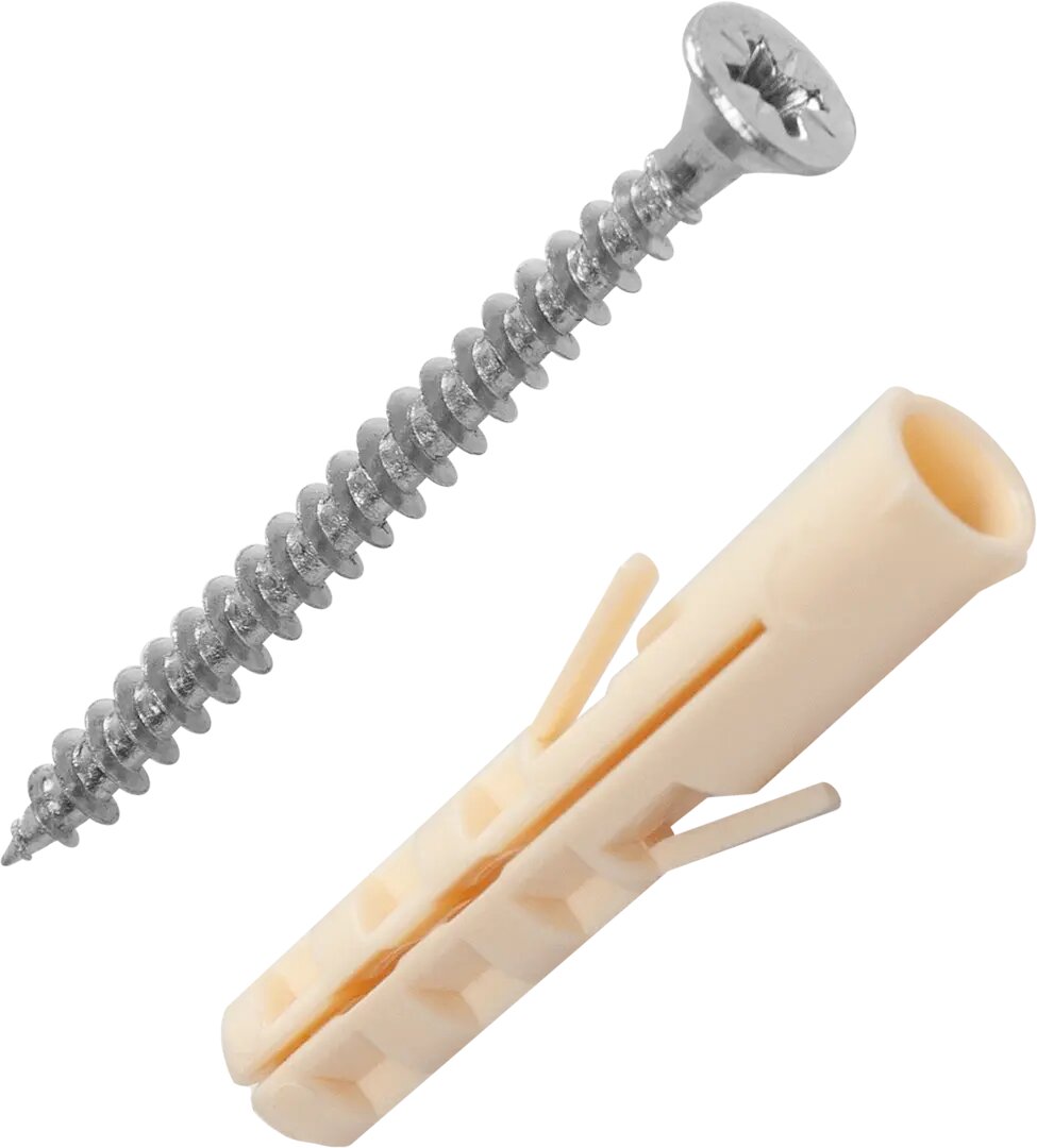 фото Набор для крепления декоративной полки Бери и крепи, нейлон/сталь, 8 шт.