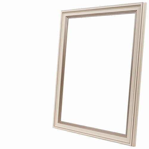 Рама багетная 30х40 см, шир. 30 мм, пластик, белый / коричневый, Б 403И