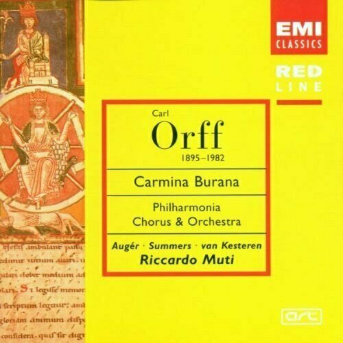 AUDIO CD Orff, Auger, Summers, Muti and Philharmonia Orch - Carmina Burana