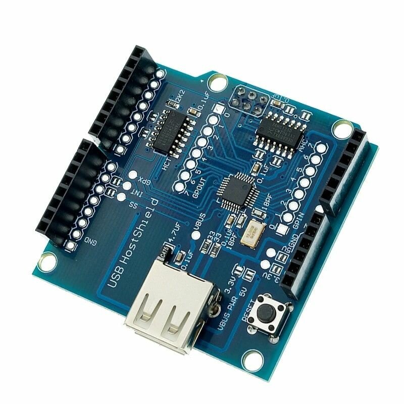 Плата расширения USB host shield v2.0. Хост расширения USB host shield 2.0 для Arduino Uno, Arduino mega. — фото 1