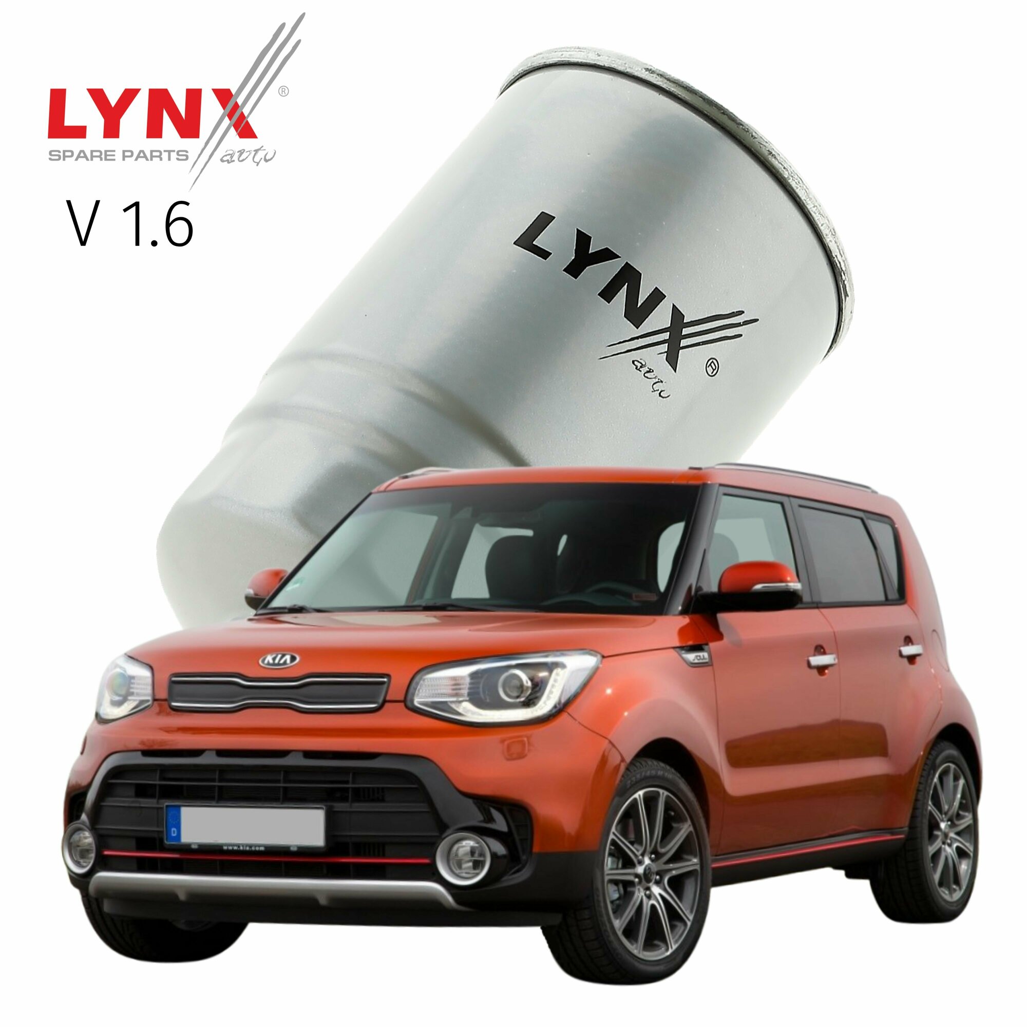 Фильтр топливный Kia Soul (2) / Киа Соул 2014 2015 2016 2017 2018 2019 2020 2021 2022 V1,6 D4FB / 1шт, LYNXauto