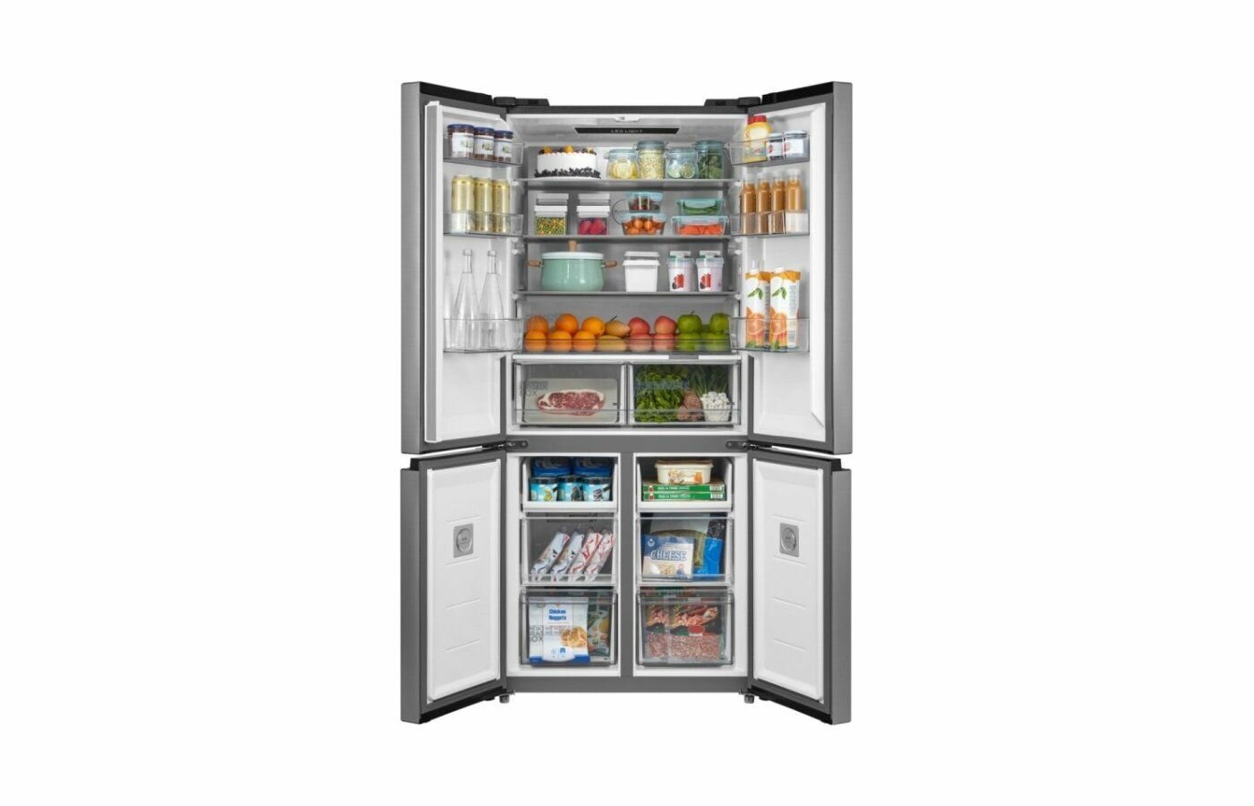 Холодильник MIDEA MDRM691MIE46 серебристый - фотография № 4