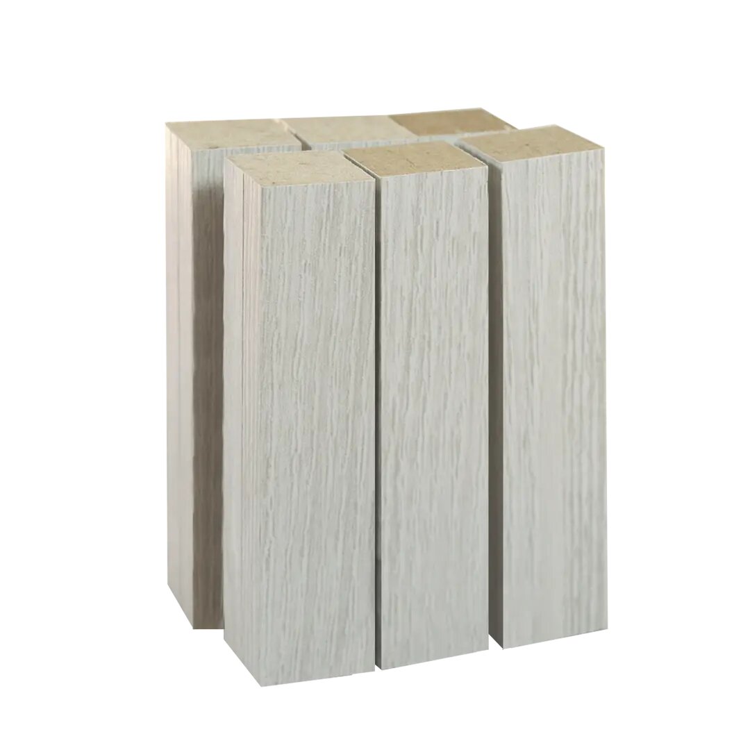 фото Соединитель для напольного плинтуса МДФ «Ясень корабельный», высота 84 мм, 6 шт.