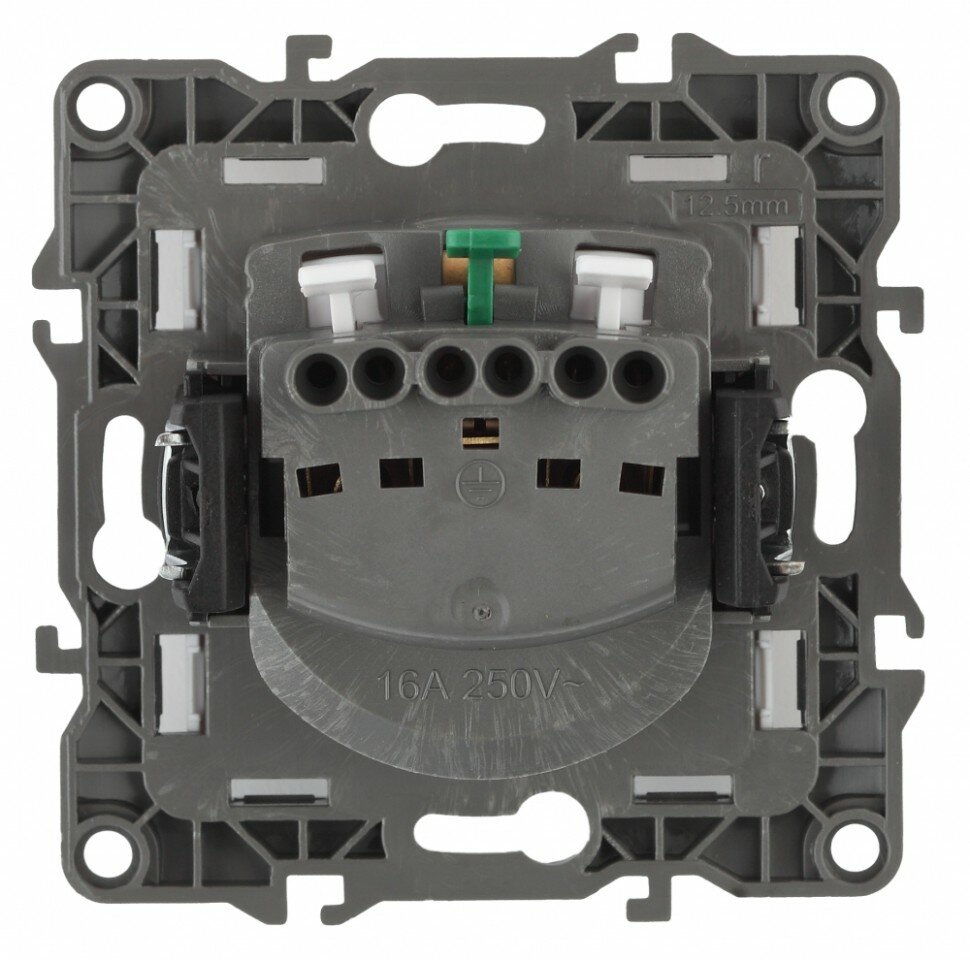 Розетка ЭРА 12 2P E Schuko 16A 250V 12-2101-13 Б0019320 - фото №5