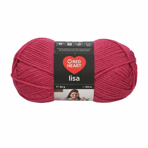 Пряжа для вязания Red Heart 'Lisa' 50гр 133м (100% акрил) (05690 розовая фрезия), 10 мотков пряжа для вязания red heart lisa lurex 50гр 133м 97% акрил 3% полиэстер 00003 бежевый 10 мотков