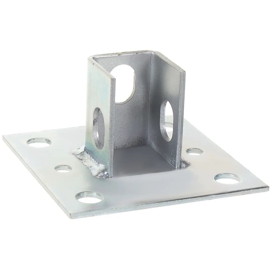 Основание потолочной стойки под профиль 100x100x3 мм сталь