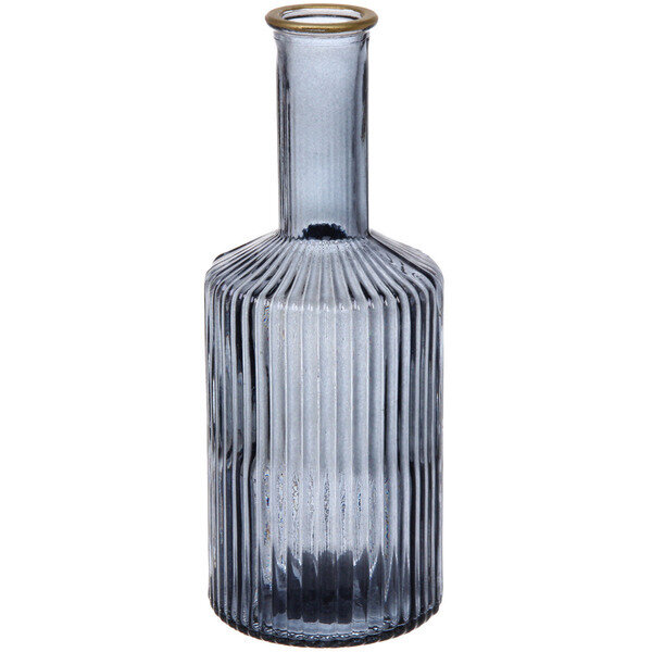 фото Ваза стеклянная «Амфора» 21,5*8см синяя