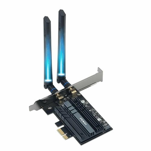 Беспроводной Wi-Fi-адаптер FENVI PCE-AX210, 5374 Мбит/с, 2,4 ГГц fenvi wifi 6e intel ax210 pcie wireless adapter bluetooth 5 2 ax210ngw wi fi network card 2 4g 5g 6ghz rgb 802 11ax windows 10