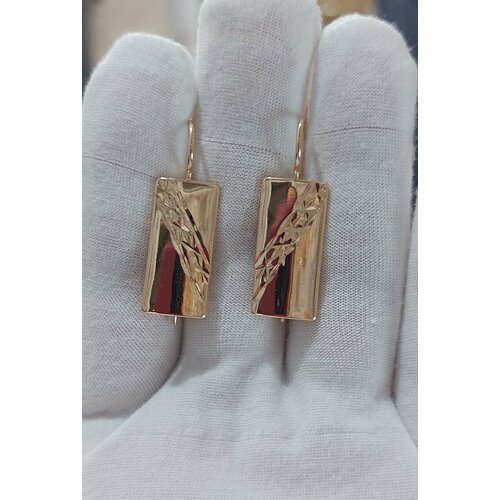фото Серьги fj fallon jewelry, размер 35 мм, золотистый