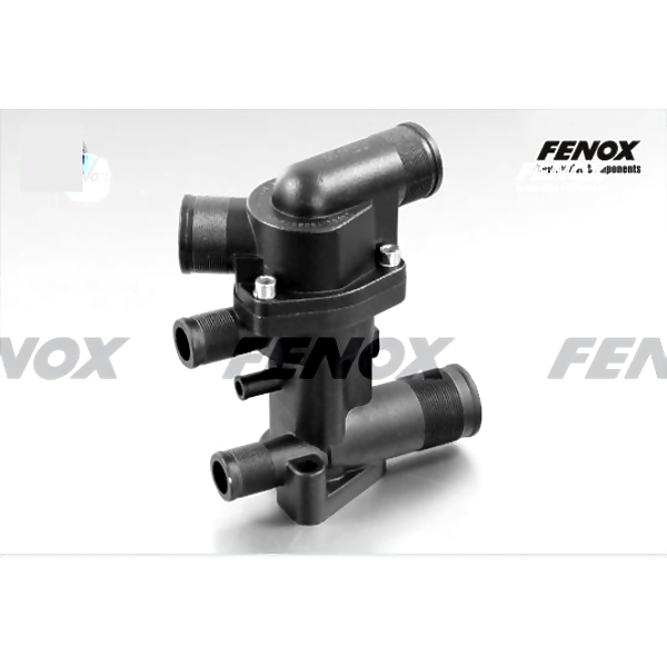FENOX ts008e7 (TS008E7) термостат инж. дв. 6 патрубков (нового образца) без хомутов ваз 2108-2115 2170-2172