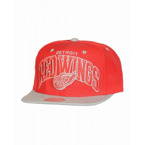 фото Бейсболка mitchell & ness, размер one size fits all, серый, красный