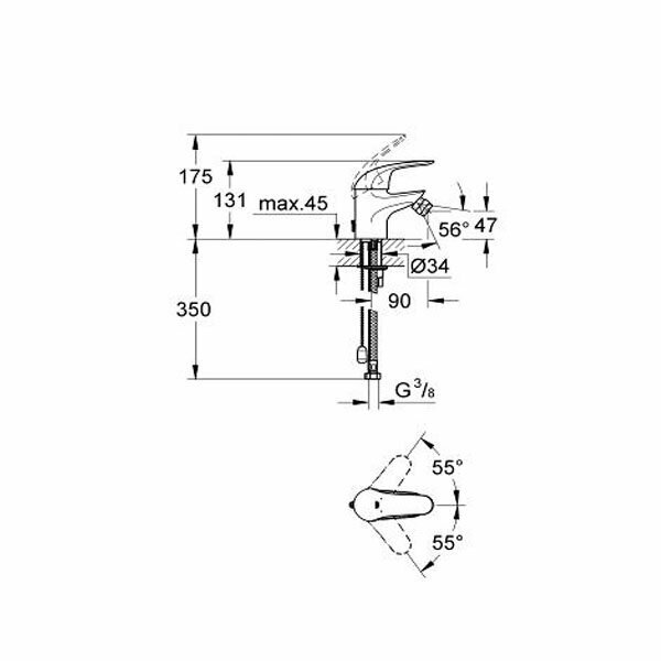 Смеситель для биде GROHE - фото №10