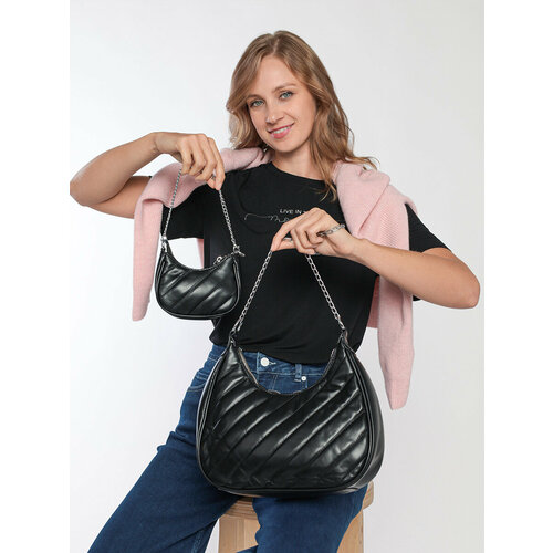 фото Сумка хобо baden 23.2-7809036, черный