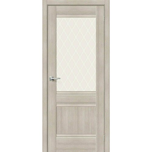 Дверь Прима-3.1 / Цвет Cappuccino Veralinga / Стекло White Сrystal / Двери Браво