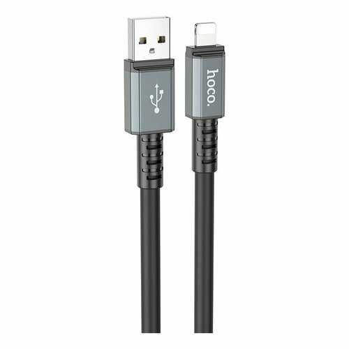 Дата-кабель Hoco X85 USB-Lightning, 1 м, черный usb дата кабель lightning hoco x14 черный