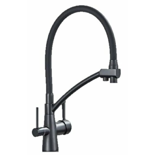 Смеситель для кухни под фильтр Santarinio SB-100613 черный матовый