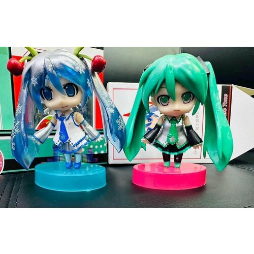 Фигурка Хатсуне Мику / Аниме / Hatsune Miku синяя. anime hatsune miku figure pvc 6pcs q version hatsune miku random one action collectible model decorations doll toys for children