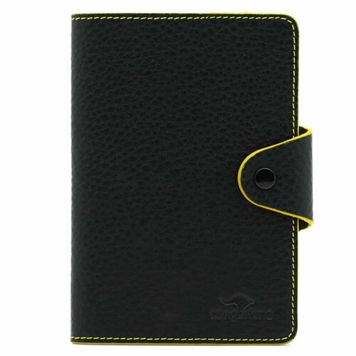 Обложка для паспорта Cangurione, черный, желтый