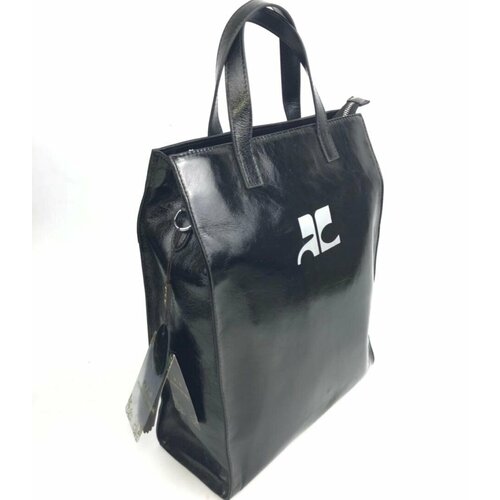 Сумка шоппер Bagira, фактура гладкая, черный