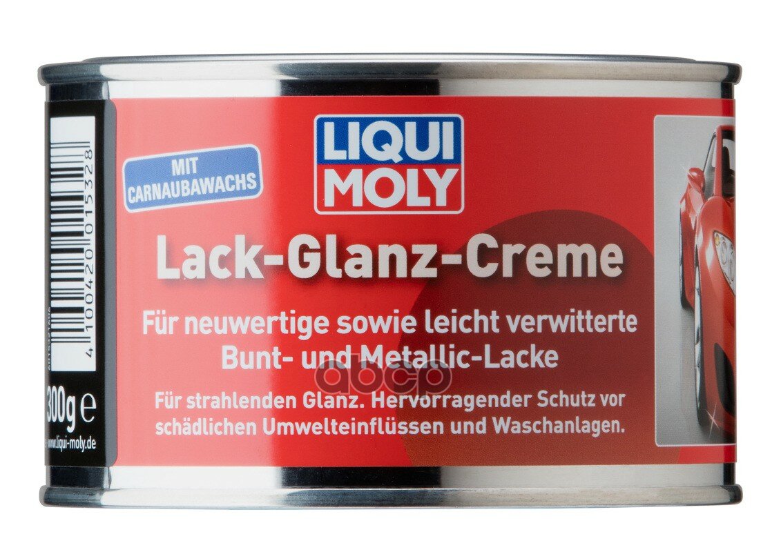 Liquimoly Lack-Glanz-Creme 0.3L_полироль Для Глянцевых Поверхностей ! LIQUI MOLY арт. 1532