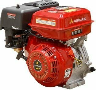 Двигатель 9.0 л. с. бензиновый, шлицевой вал диаметром 25 мм ASILAK SL-177F-SH25 — фото 1