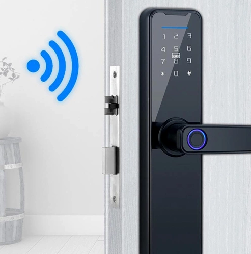 Умный замок с биометрической защитой для входных межкомнатных дверей Smart Handle Lock F3 — фото 2
