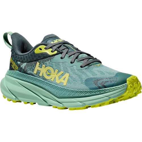 Кроссовки HOKA, полнота B, размер US9B/UK7.5/EU41 1/3/JPN26, зеленый, желтый кроссовки полнота 7 размер m8us eu41 5 260мм мультиколор зеленый