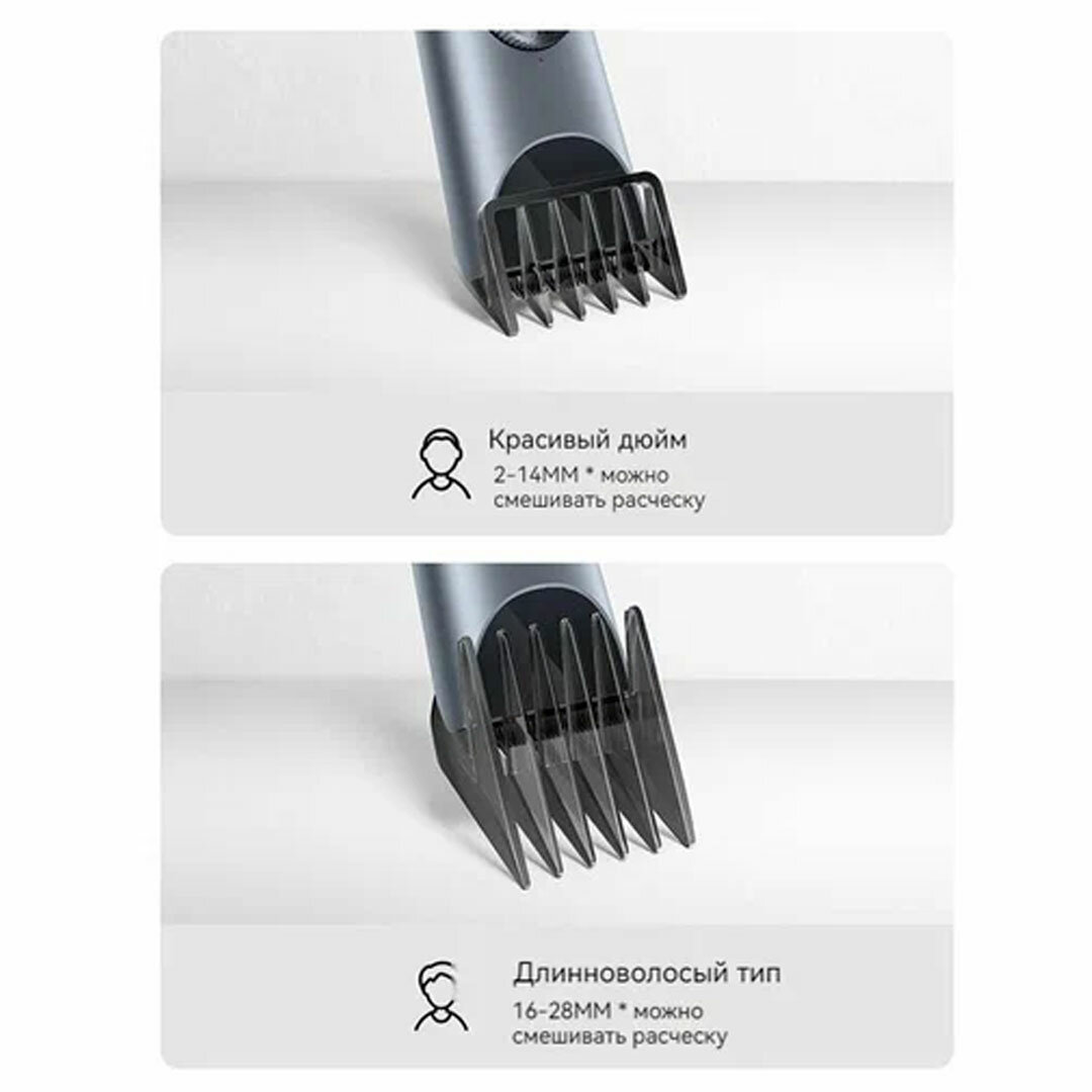 Машинка для стрижки волос Xiaomi Mijia Hair Clipper 2 (MJGHHC2LF) Grey - фото №12