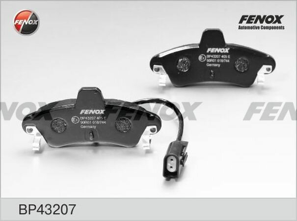 Тормозные колодки дисковые задние FENOX BP43207