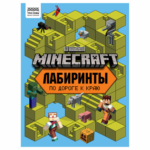 Книжка-задание, А4 ТРИ совы Лабиринты. В стиле Minecraft, 16стр.