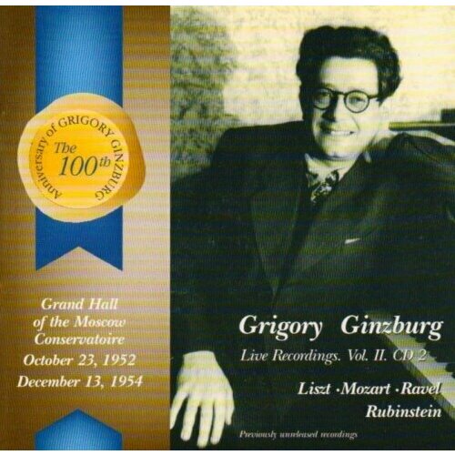 AUDIO CD Grigory Ginzburg - Live recordings, Vol 2 CD2
