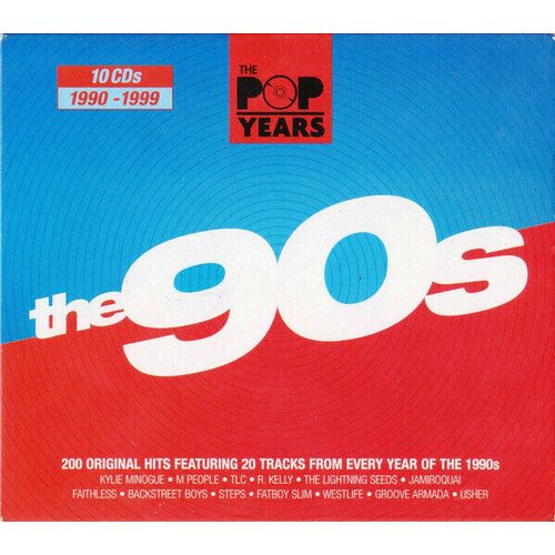 AUDIO CD VARIOUS ARTISTS: Pop Years: 90's. 10 CD