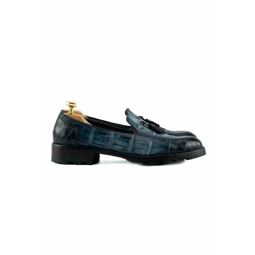 Лоферы MASTERSUIT, размер 43, синий туфли mastersuit размер 43 синий