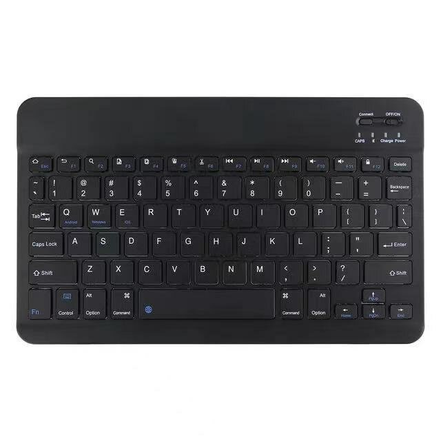 Клавиатура мембранная беспроводная для компьютера/планшета/телефона 78 клавиш с подсветкой Bluetooth русская раскладка бесшумные клавиши.